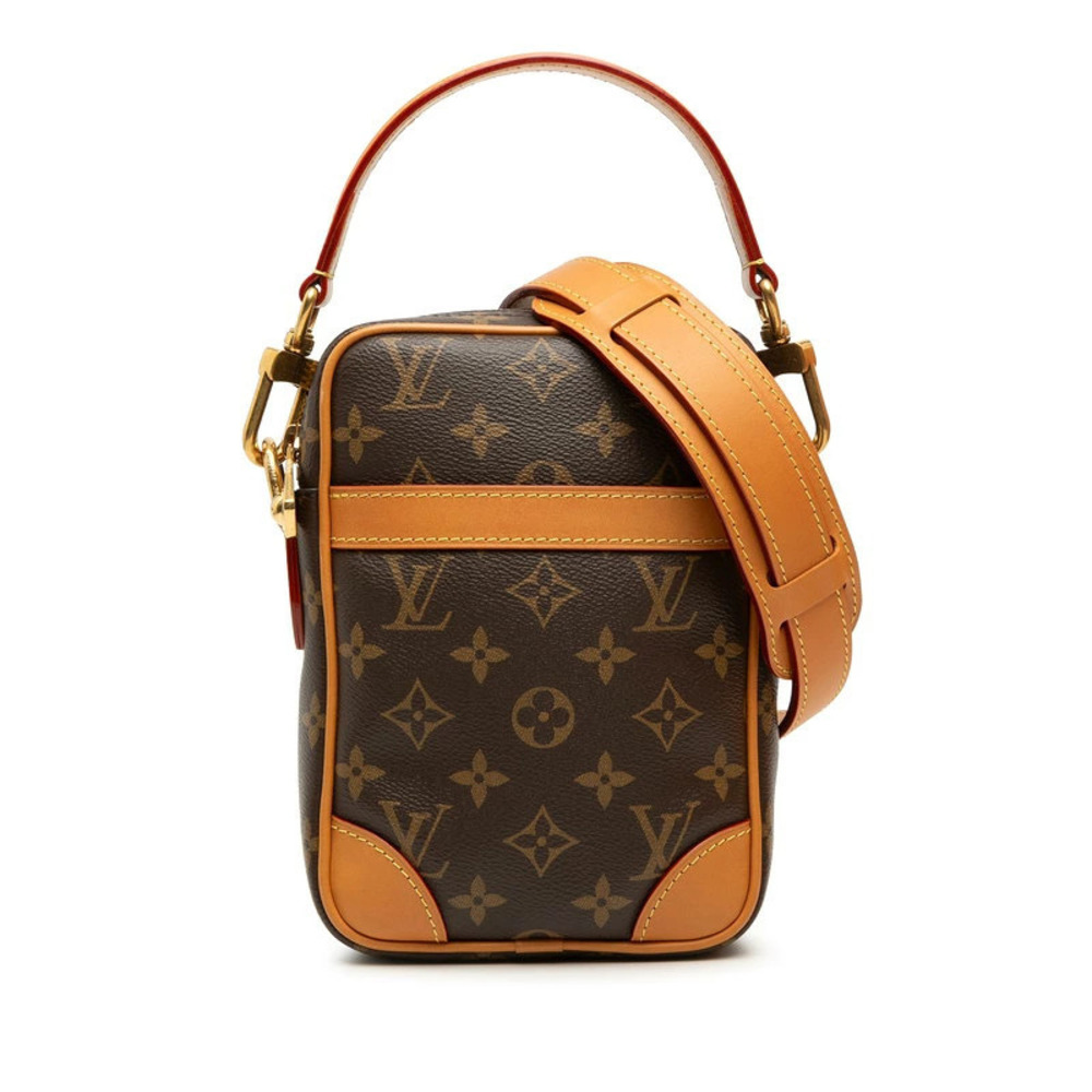 Louis Vuitton Monogram Archive Danube 2way Shoulder Bag Brown Leather